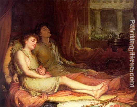 John William Waterhouse Sleep and His Half Brother Death